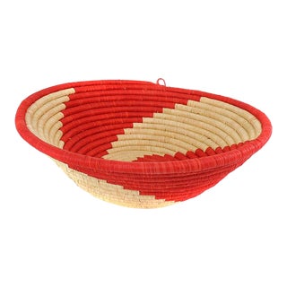 African Coiled Basket Bowl For Sale