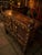 Antique Indian Hand-Carved Wooden Cabinet with Mirror Inlay and Hidden Compartment For Sale - Image 3 of 9