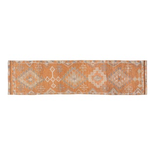 1970s Vintage Turkish Anatolian Hand Knotted Rug With Soft Texture,2'8"X11'6" For Sale