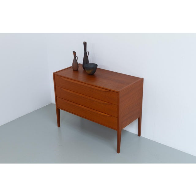 Brown Danish Teak Chest of Drawers No34 by Kai Kristiansen for Aksel Kjersgaard, 1960s. For Sale - Image 8 of 18