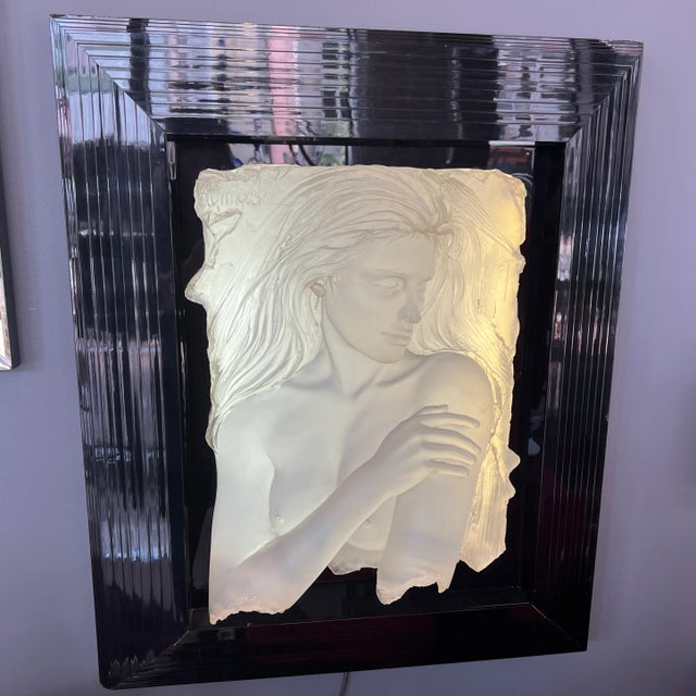 1990s Backlit Acrylic Wall Sculpture by Bill Mack For Sale - Image 4 of 4