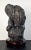 Large Chinese thundercloud gongshi, a large, heavy, pyroclastic, dark grey, viewing stone, with a waxy finish, that has...