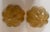 1980s Mid-Century Modern Golden Murano Glass Floral Flush Lamps - a Pair For Sale - Image 4 of 16