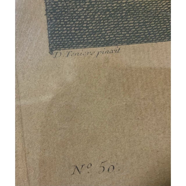 Antique 18th Century Framed French Culinary Themed Engraving / Print, La Boudinière (Charcuterie) French Country, Rustic European & Culinary Decor For Sale - Image 10 of 11