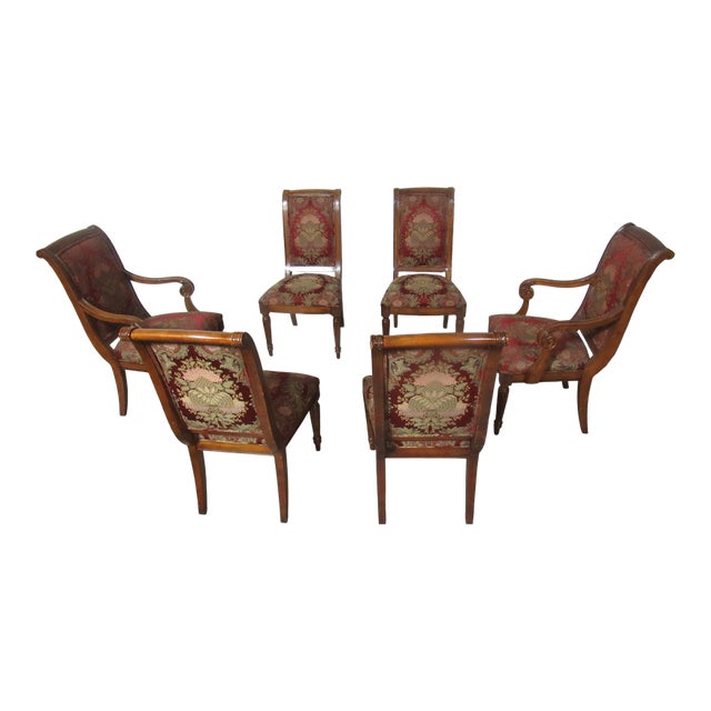 1980s Ethan Allen Designer Dining Room Chairs Amazing For Sale