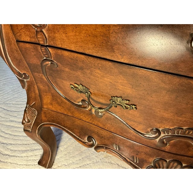 Enchanting Vintage Louis XV-Style Bombe Commode - A Whisper of Rococo Romance For Sale In Baltimore - Image 6 of 10