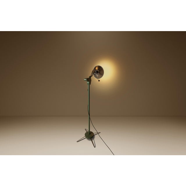 1960s Mid-Century Modern Industrial Patinaed Medical / Surgical 6ft. Floor Lamp by Wilmot Castle, Usa, C. 1960s For Sale - Image 5 of 18