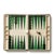 Contemporary AERIN Enzo Travel Backgammon in Verde For Sale - Image 3 of 4