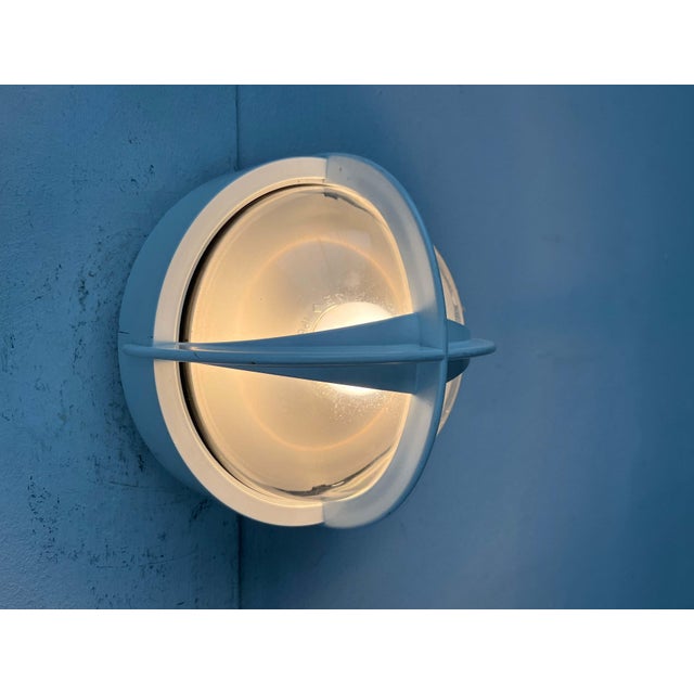 Mid-Century Modern Danish Pirat Mini White Outdoor Wall Lamp by Eva and Nils Koppel, Gert Edstrand for Nordisk Solar, 1960s For Sale - Image 16 of 18