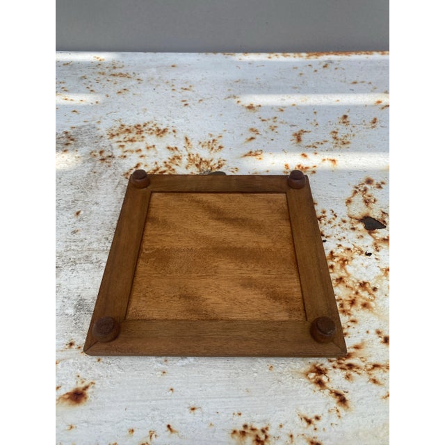 Art Nouveau Majolica Trivet Circa 1900 For Sale - Image 4 of 4