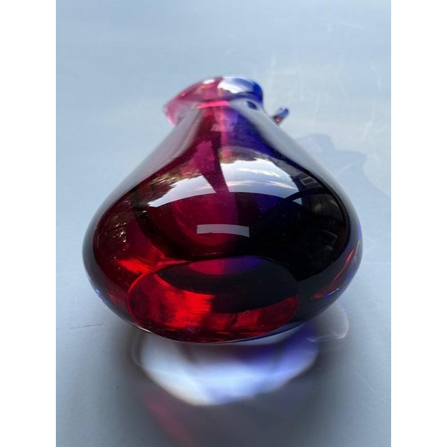 Oball Murano Signed Onesto Vase Vetreria Artistica Sommerso Italian Art Glass For Sale - Image 9 of 12