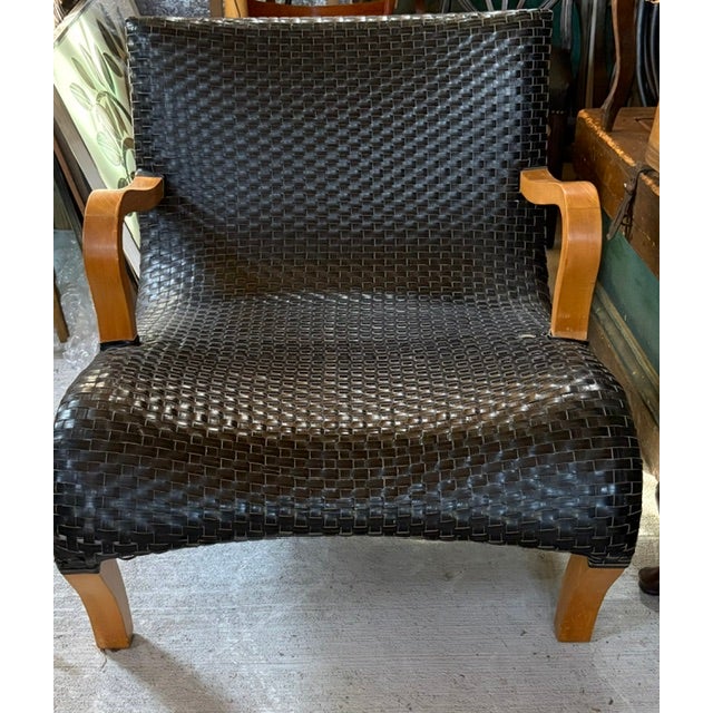 Mid-Century Modern "Compagnia Delle Filippine" Leather Chair by Antonio Citterio for B&b Italia For Sale - Image 3 of 12