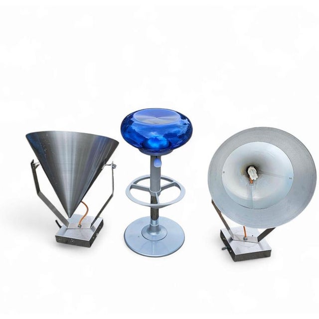 Large Modern Industrial Conical Aluminum Lamps, Set of 2 For Sale - Image 16 of 18