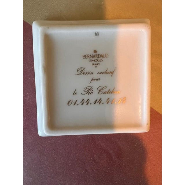 French 1990s French Bernardaud Limoges "Le Pre Catelan" Porcelain Dish For Sale - Image 3 of 4