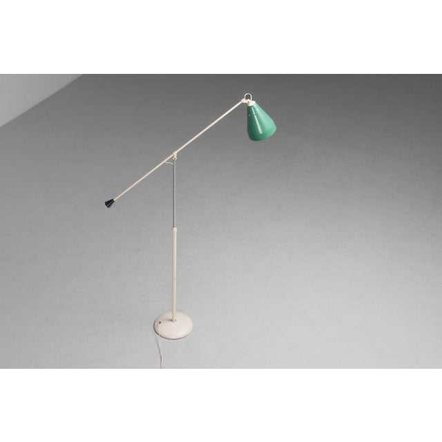 Model 6322 Floor Lamp attributed to Wim Rietveld for Gispen, Netherlands, 1955 For Sale - Image 15 of 18
