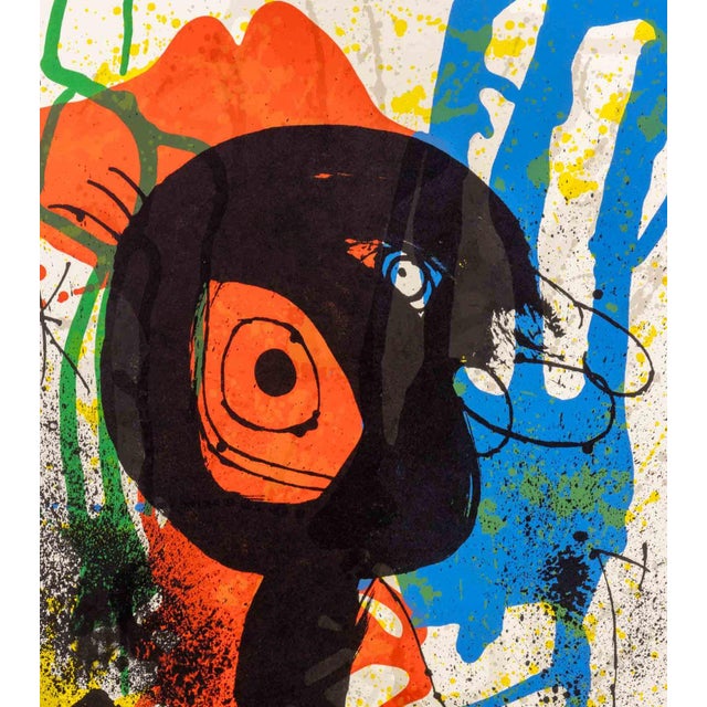 Contemporary Joan Miro "Sobreteixims" Lithograph, Ca. 1973 For Sale - Image 3 of 12