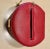Modern Vintage Wolf Leather Jewelry Box, Pebbled Red, Brand New - Never Used, Lock & Key, Mirror For Sale - Image 3 of 13