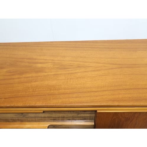 Wood Mid Century Modern Vintage Teak British Sideboard Credenza For Sale - Image 7 of 15