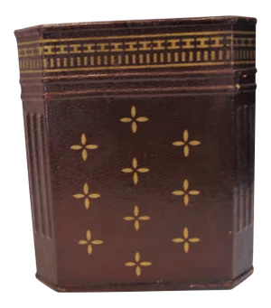 Late 20th Century Italian Style Leather Trash Can
