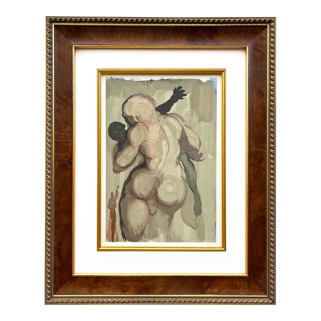 1960s Salvador Dali Purgatory 6 Death Violence Framed For Sale