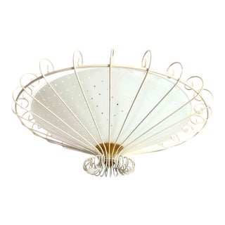 1950s Caged Ceiling Light For Sale
