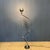 Polished 5-arm Jieldé floor lamp with a blue Jieldé brand plate. Designed by the French engineer Jean-Louis Domecq in the...