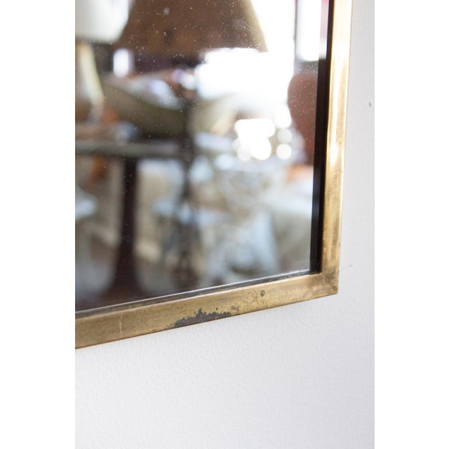 1950s Brass Cathedral Arch Mirror, Italy 1950s For Sale - Image 5 of 7