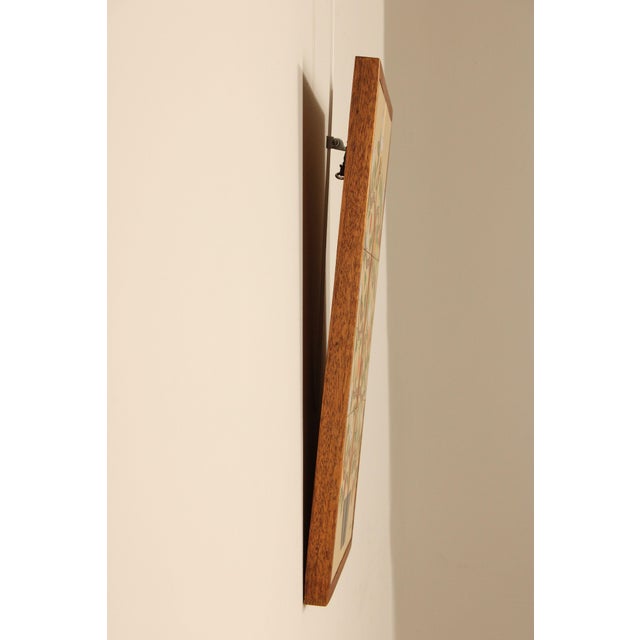 Late 20th Century Late 20th Century Folk Art Framed Ceramic Tile Mosaic For Sale - Image 5 of 12