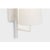 Transitional Chapman & Myers for Visual Comfort Signature Ashton Large Single Sculpted Sconce in Plaster White with Linen Shade For Sale - Image 3 of 9