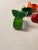 1990s Vintage Hand Painted Lacquered Papier Mâche Napkins Rings S/7 For Sale - Image 5 of 5