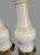 Metal Pair of Mid 20th Century Stiffel White Porcelain Ornate Bronzed Metal Base Banquet Table Lamps For Sale - Image 7 of 12