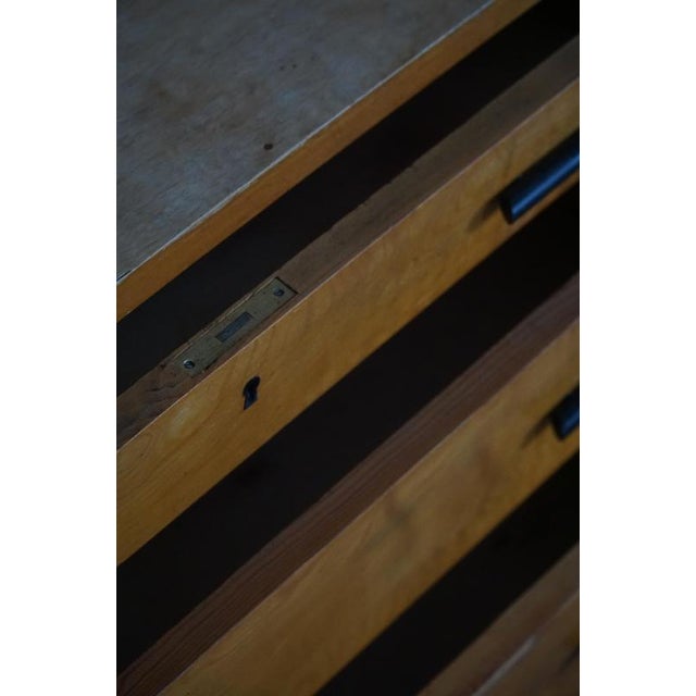 Scandinavian Art Deco Chest of Drawers in Birch, 1930s For Sale - Image 10 of 18