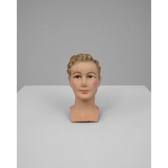 1920s French Plaster Bust For Sale - Image 16 of 18