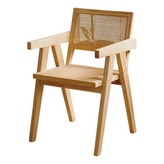 Armchair with Wickerwork For Sale