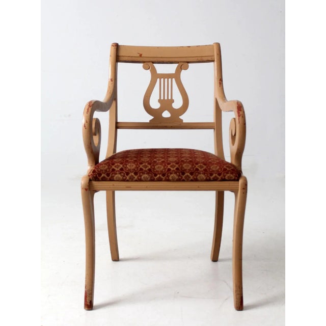 Antique Lyre Back Armchair For Sale - Image 12 of 14