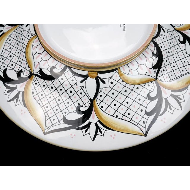 Pink Damask Plate by Deblona For Sale - Image 10 of 12