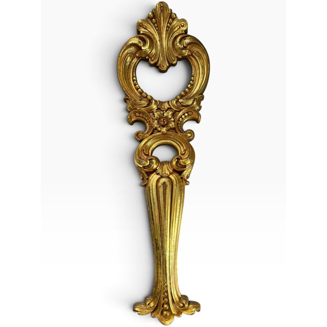Hollywood Regency Vintage 1972 Dart Industries #3476 Ornate Gold Wall Hanging Spoon, Hollywood Regency For Sale - Image 3 of 4