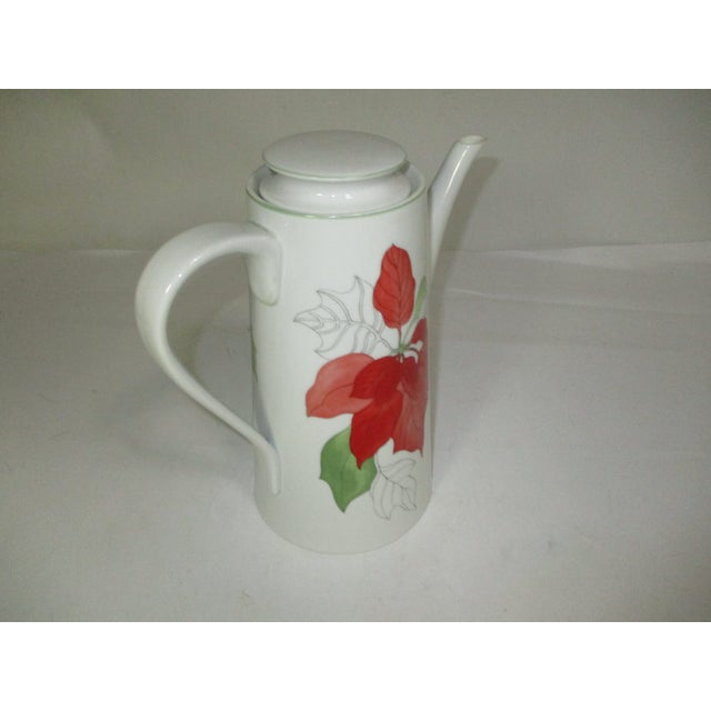 Vintage Block Spal Poinsettia Tea Pot For Sale - Image 4 of 6