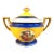 Czech Palt Gilt Porcelain Classical Scene Covered 1930s Sugar Bowl For Sale