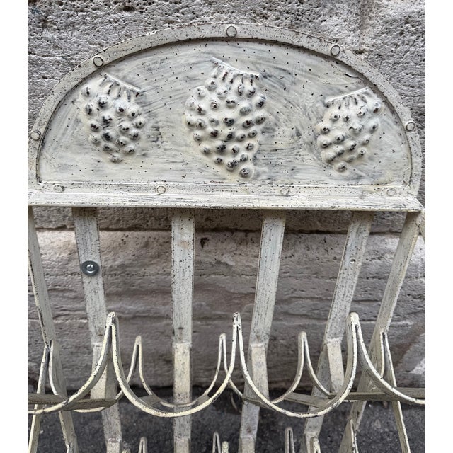 Vintage French Metal Bottle Holder, 1930s For Sale - Image 3 of 5