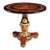 Italian Empire Style Marquetry Pedestal Accent Table For Sale