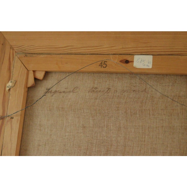 K. Rolfsson, Seated Woman, 1970s, Oil on Canvas, Framed For Sale - Image 5 of 11