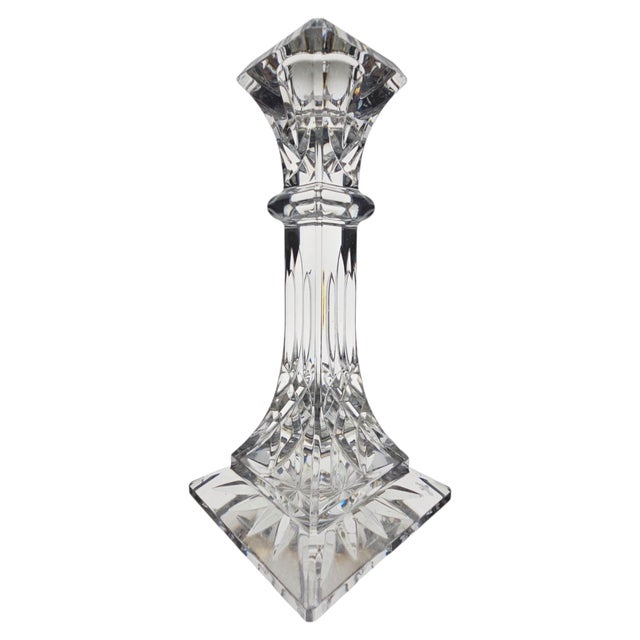 Waterford Crystal Pair of Waterford Crystal Lismore 8" Candlesticks For Sale - Image 4 of 15