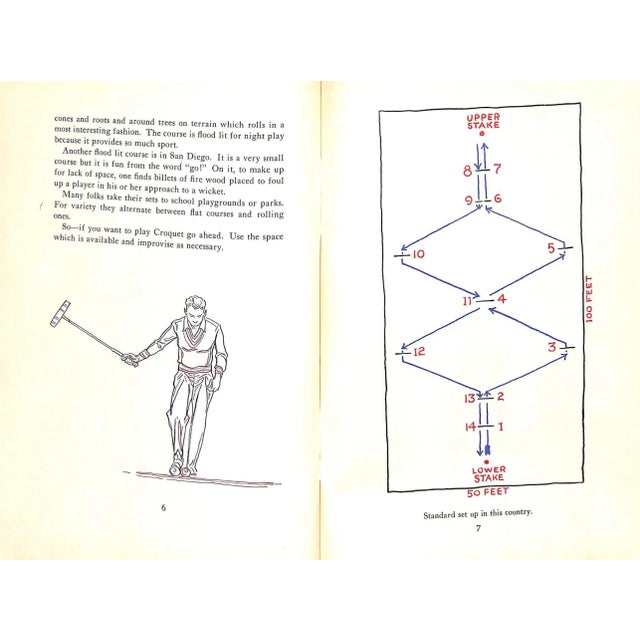 "Croquet: Rules and Strategy for Home Play" 1957 Brown, Paul For Sale - Image 13 of 15