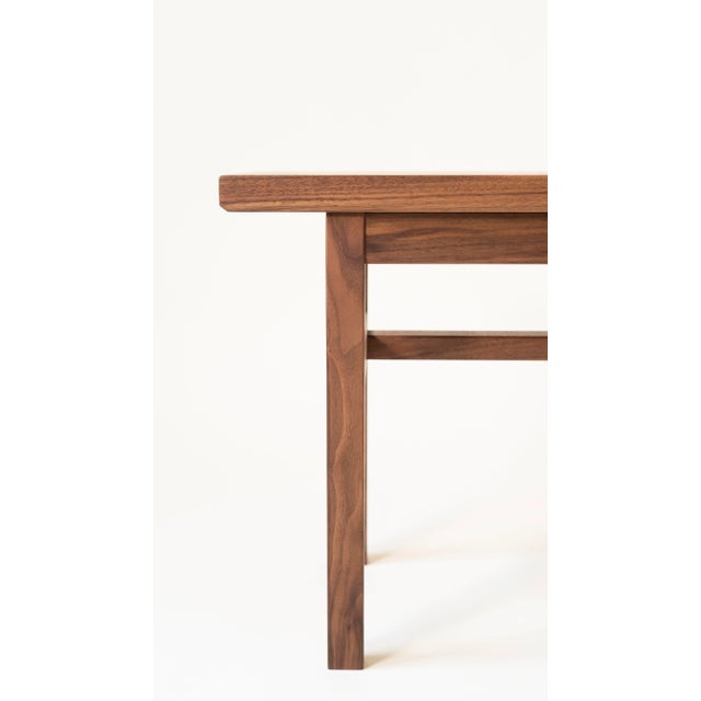 Not Yet Made - Made To Order Danish Modern Laurel Walnut Table and Accompanying Bench - 2 Pieces For Sale - Image 5 of 12