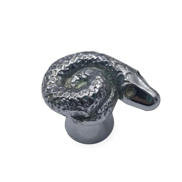 1970s Vintage Silver-Plated Bronze Handles by Annibale Oste, Italy, 1970s, Set of 5 For Sale - Image 5 of 8