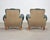 Pair of 20th Century French Art Deco Period Green Club Chairs For Sale - Image 9 of 17