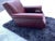 Traditional Vintage Large Burgundy Leather Club Chair by Hickory Furniture For Sale - Image 3 of 10
