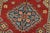 Kazak Runner 2’9” X 9’7” Red Wool Tribal Hand-Knotted Oriental Rug For Sale - Image 4 of 13