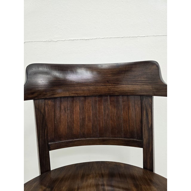 Brown Fischel Armchair Model 6048 After Otto Wagner, Austria, C. 1900 by Otto Wagner for Fischel, 1890s For Sale - Image 8 of 18